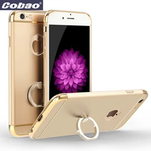 Для Iphone 6 случае 4.7 дюймов 5.5 дюймов кольцо держатель крышки пластиковый чехол для телефона для apple iphone 6 плюс 6 6 s плюс 7