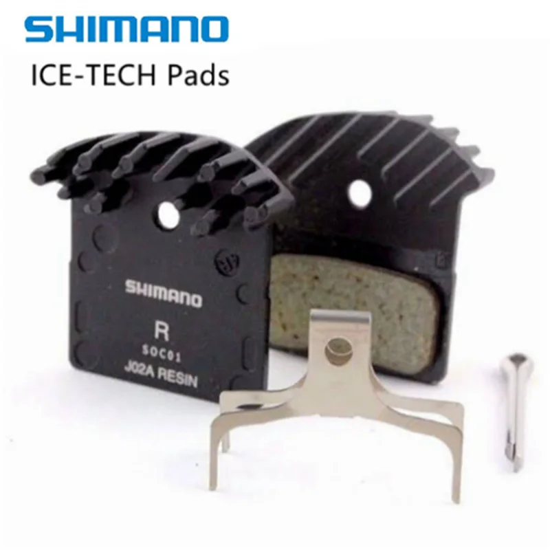 Shimano J02A//J03A Resin Cooling Fin Ice Tech Disc Brake Pads XT XTR SLX Deore