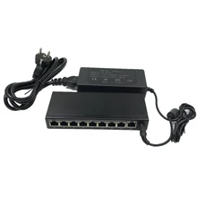 ANDDEAR-10/100 Мбит/с rj45 переключатель poe 802.3af 9 poort voeding 15,5 Вт voor ip камера NVR ip telefoon wifi точка доступа poe коммутатор