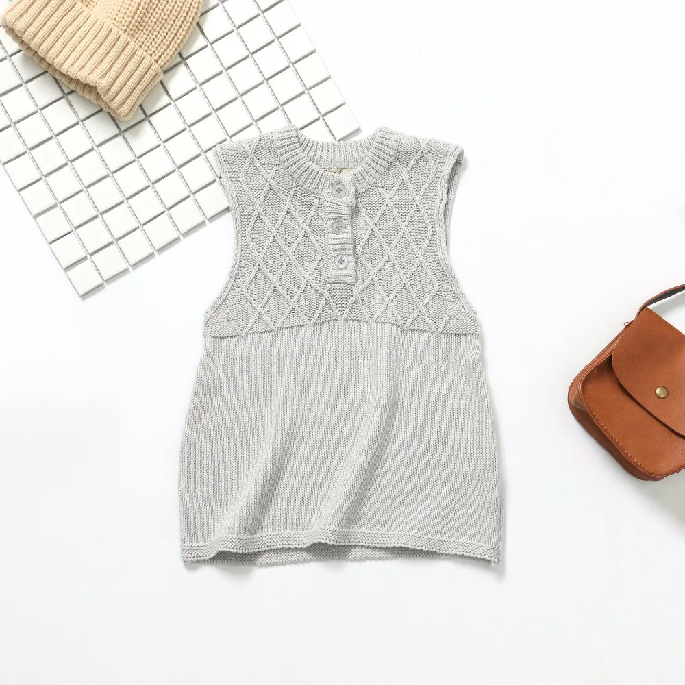Зимнее трикотажное платье высокого качества детское для девочек платья свитер