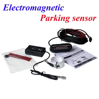 

LED Display Auto Electromagnetic Parking Sensor Back-up Alarm Bumper Guard No Hole Drilled Easy Install