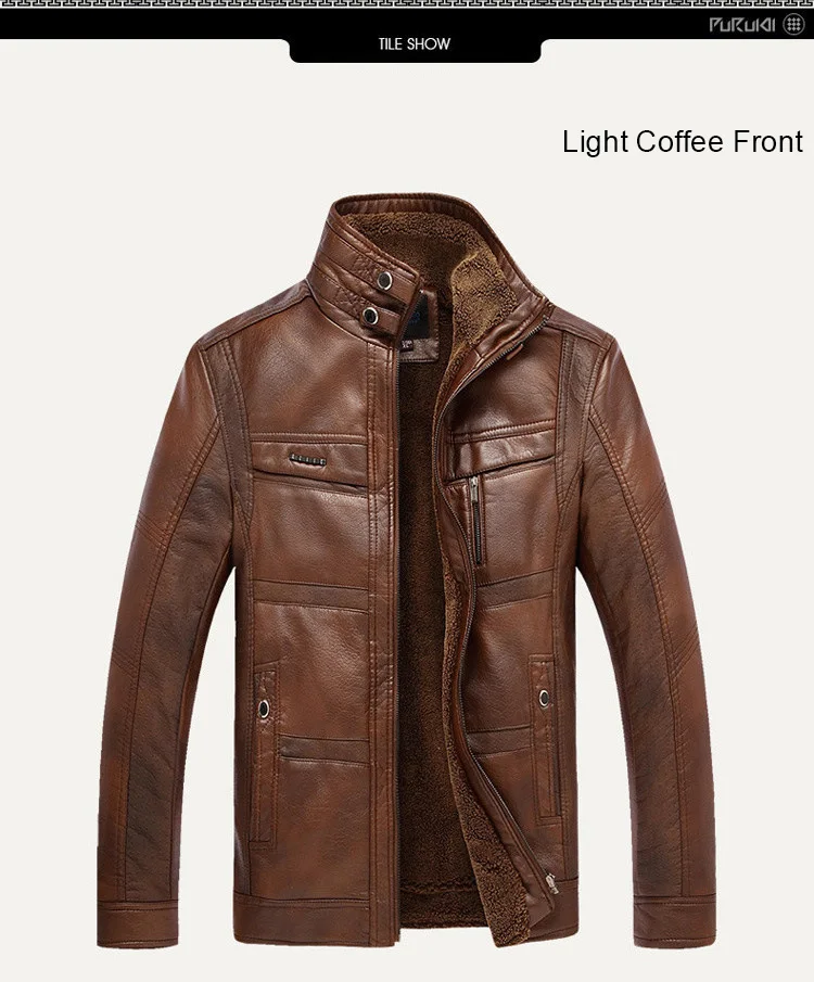 Флисовая теплая куртка-бомбер из искусственной кожи, одноцветная мотоциклетная куртка из искусственной кожи размера плюс, верхняя одежда, модные брендовые пальто, горячая распродажа