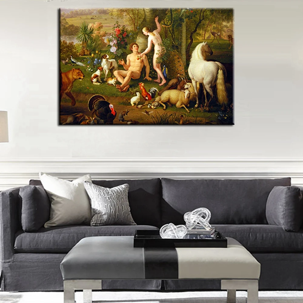 Adam-and-Eve-Oil-Painting-on-Canvas-Landscape-Classical-Painting-for-Living-Room-Wall-Art-Vintage