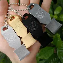 Алюминий сплав двойной частоты выживания свисток все-в-одном двойной отверстия Кемпинг Пеший Туризм свисток Открытый чрезвычайных выживания свисток