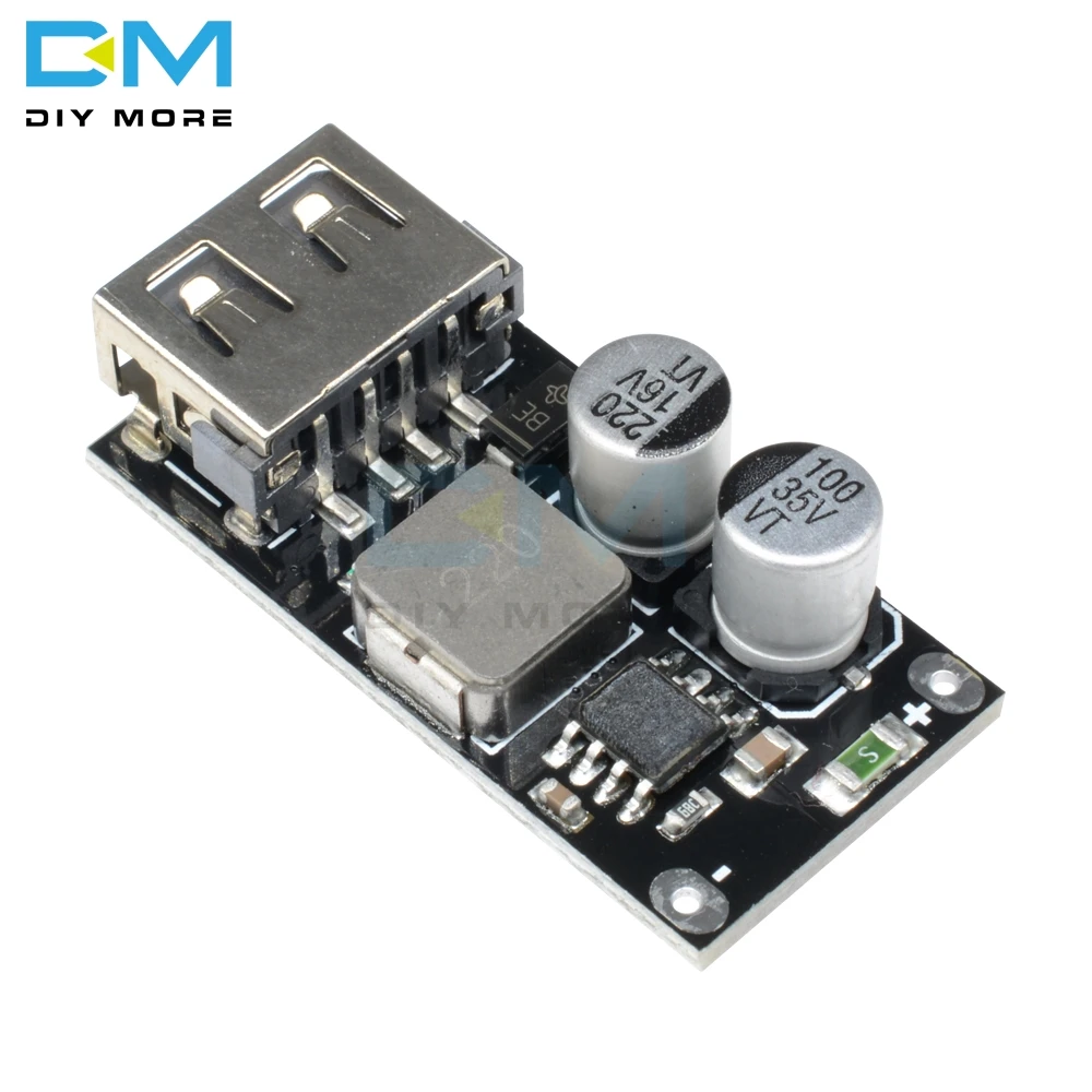 USB конвертер QC3.0 QC2.0 понижающий модуль зарядки 6 32 В 9 12 24 для быстрой 3 в 5 печатная