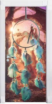 

Creative Door Sticker Dreamcatcher DIY Door Cover Wall Stickers Kitchen Home Decoration Accessories Modern 3d Wall Stickers