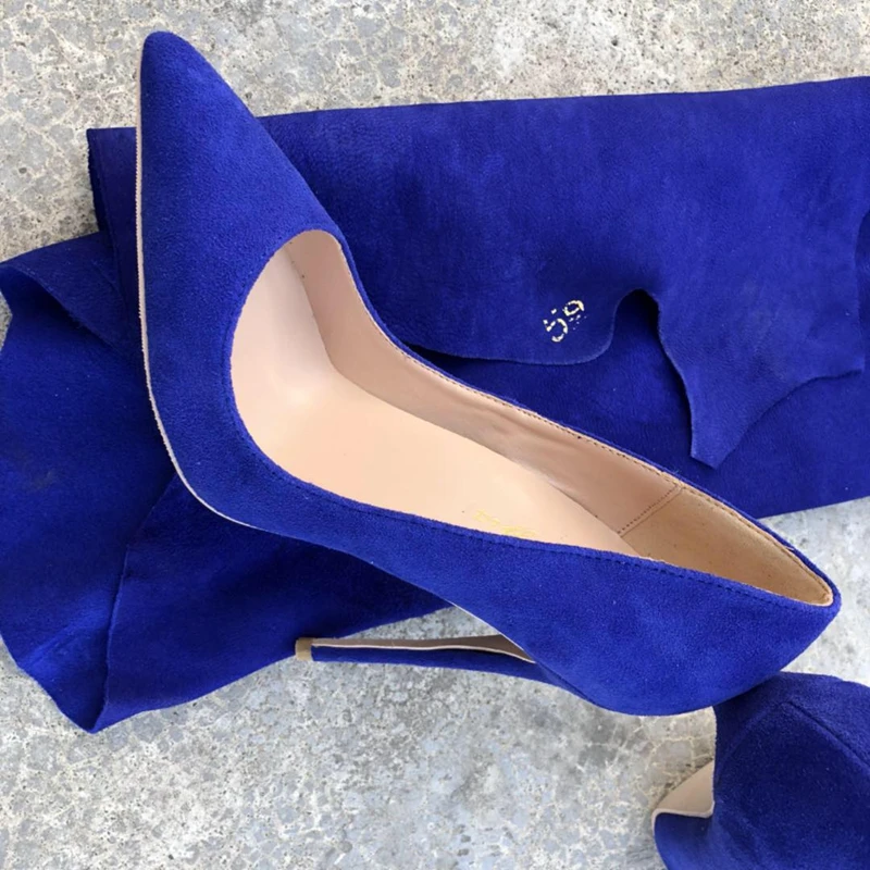 Profonde Pompes L'europe Dame En Femmes Cuir on Peu Pointu 2018 Slip Talons Simples Chaussures Femme Bout Parti À Hauts Flock Printemps vqd40Ww8