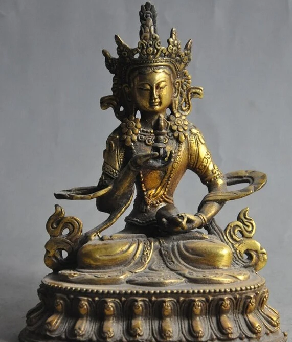 

692++tibet buddhism fane bronze gilt Vajrasattva buddha Bodhisattva god Phurpa statue