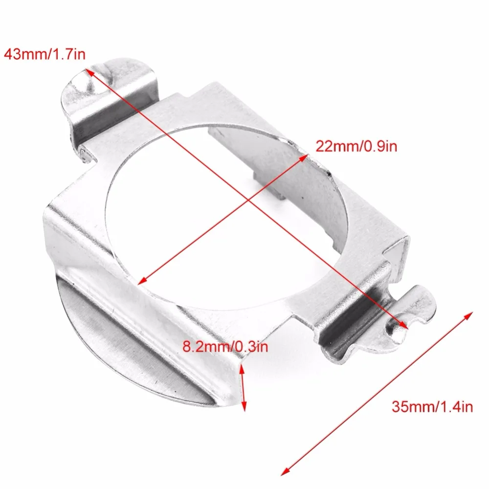 1 пара H7 светодиодный фары лампы адаптер фиксатор Фары Держатель база из нержавеющей стали для Mercedes-Benz для Ford Edge