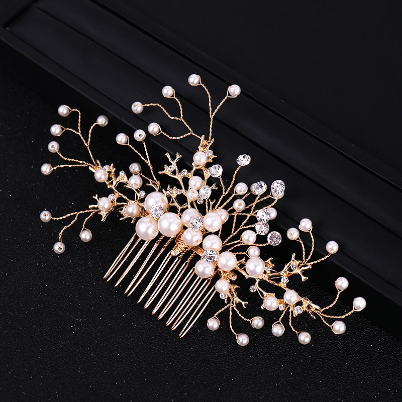 Gold Color Hair Combs (4)