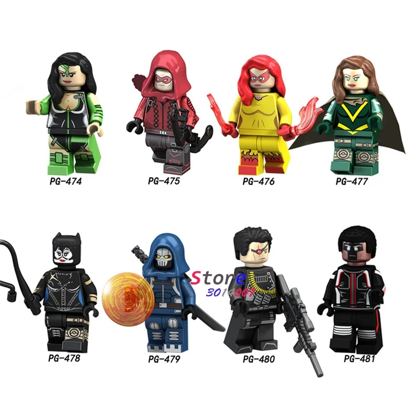 

Single Super Hero Building Blocks Hope Deadpool Catwoman Red Arrow FireBlack Mamba Mister Terrific toys for children
