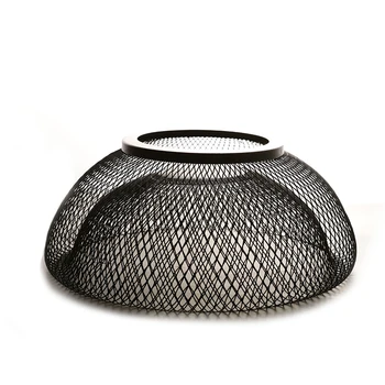 

Nordic Style Fruit Basket Hollow Design Iron Art Storage Basin Living Room Coffee Table Storage Trays Simple Drain Tray Z586