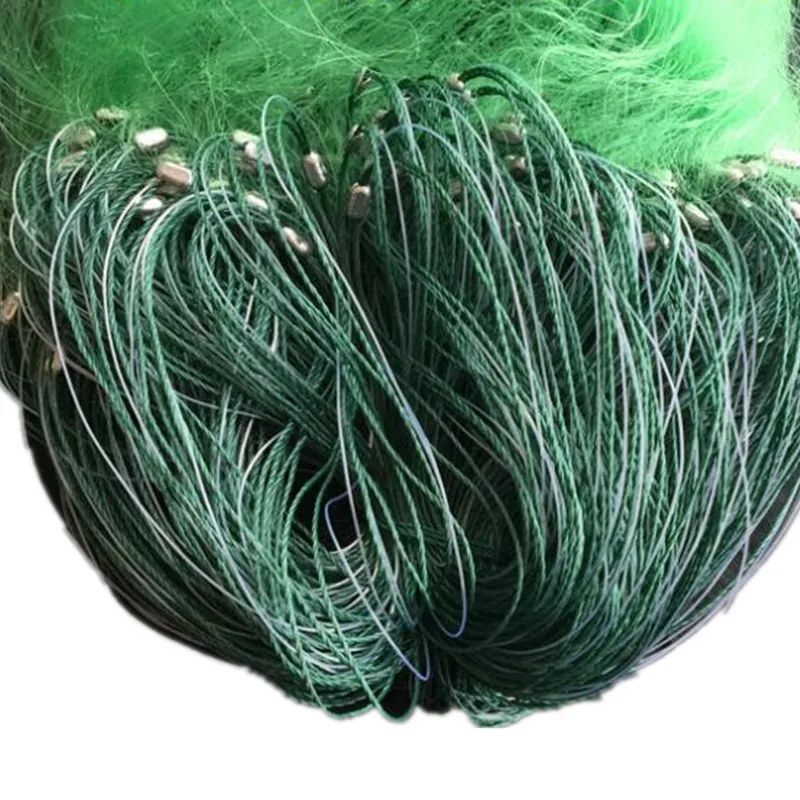green line H6m*L100M 3layer 3cm mesh gill net sticky fishing net de pesca fishing network outdoor fishing tool  Fish supplies