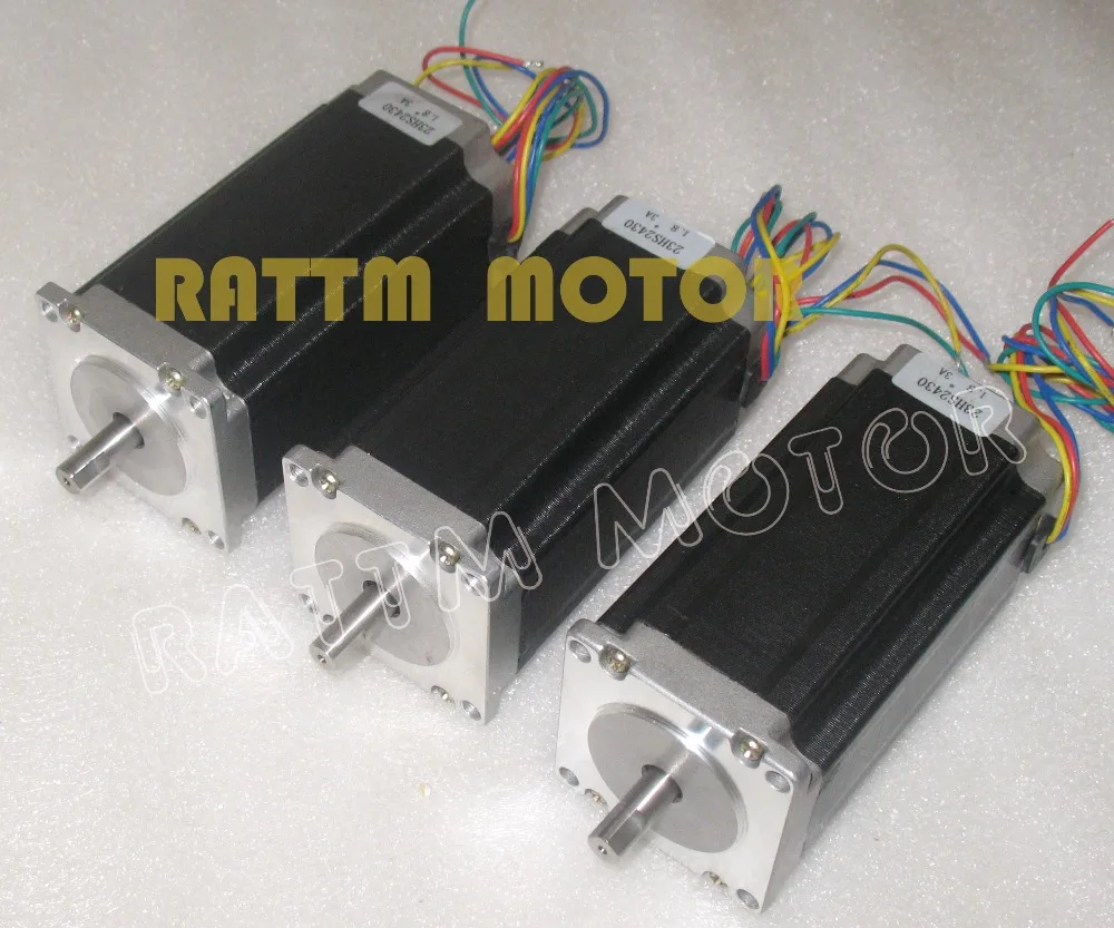 

3Pcs Nema23 112mm 4-lead CNC Stepper Motor 425 Oz-in 3A CNC Stepping Motor 3D Printer