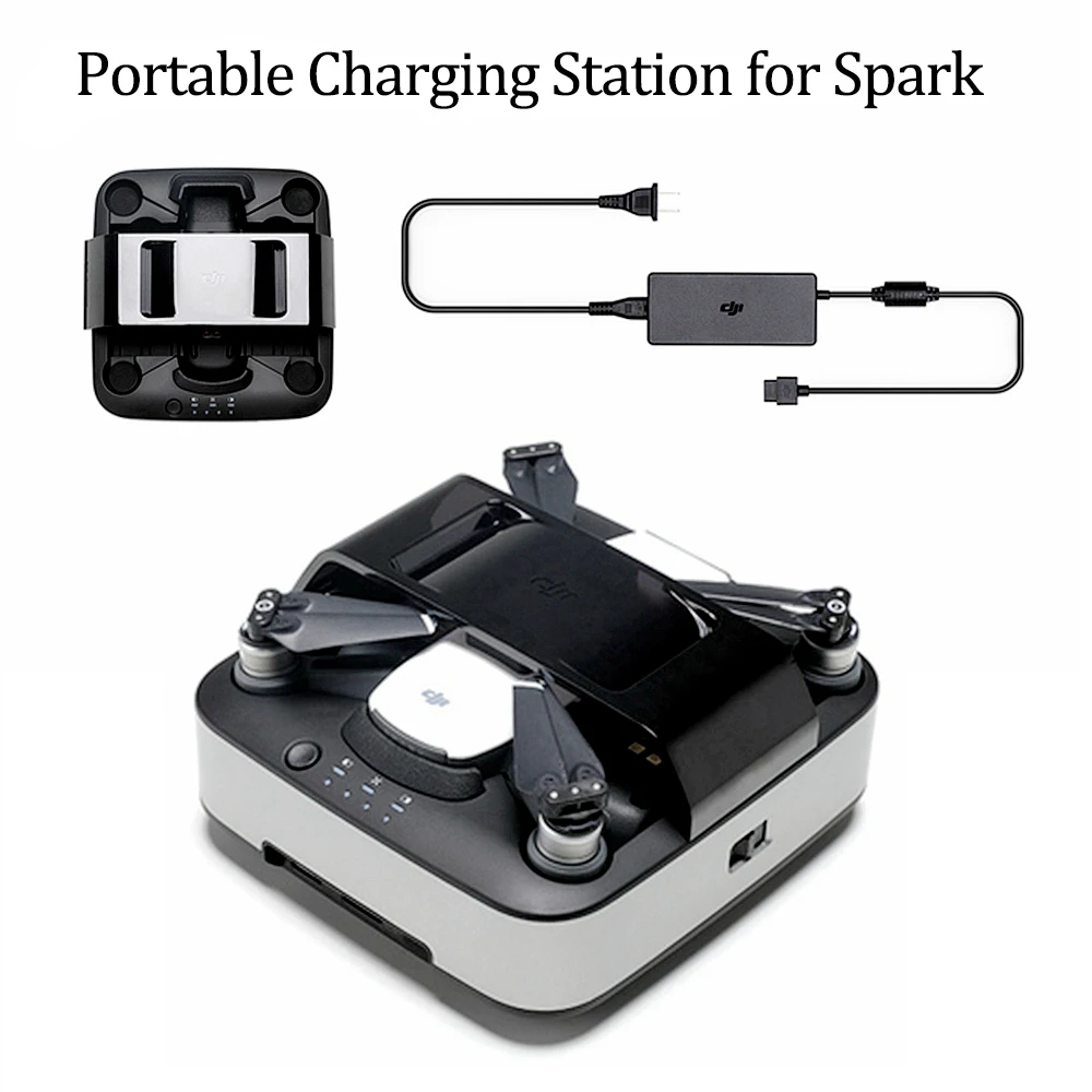 

Original Portable Charging Station with CN Plug Power Cable for DJI Spark Battery Charging Hub for Spark