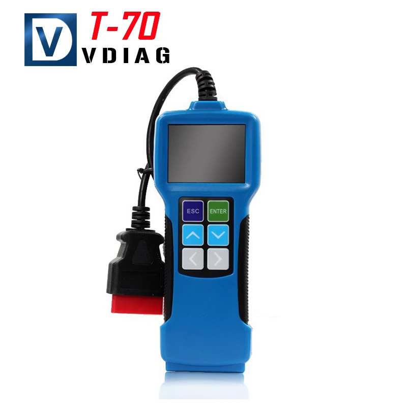 

Free Shipping T70 Universal Fault Code Scanner OBDII EOBD+JOBD Software Upgradeable Vehicle Code Reader Auto Scan Tool T70
