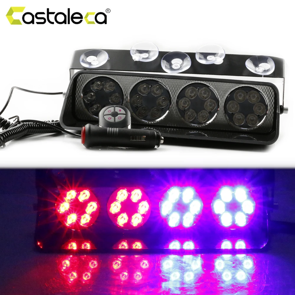 Castaleca Remote Control Warning Police Strobe Lights ...