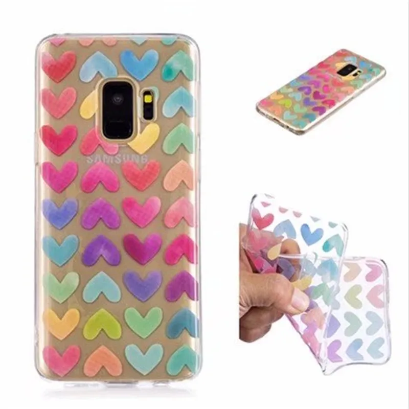 

TPU Case For Samsung Galaxy S9 Cases Phone Shells Sexy Red Lips Patterns Covers Fashion Mobile Phone Shell Cover