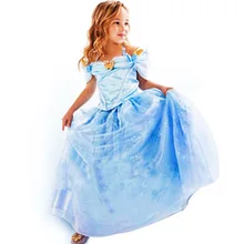 2016 Mid-calf Real Dress Summer High-grade Wedding Dresses Children Embroidered Party Dresse Bridesmaid Kids Clothes 90-140cm
