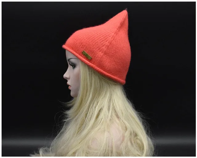 Buy 2017 Fashion Brand Winter High Quality wool Beanie Hat Knitted Pointy Hat