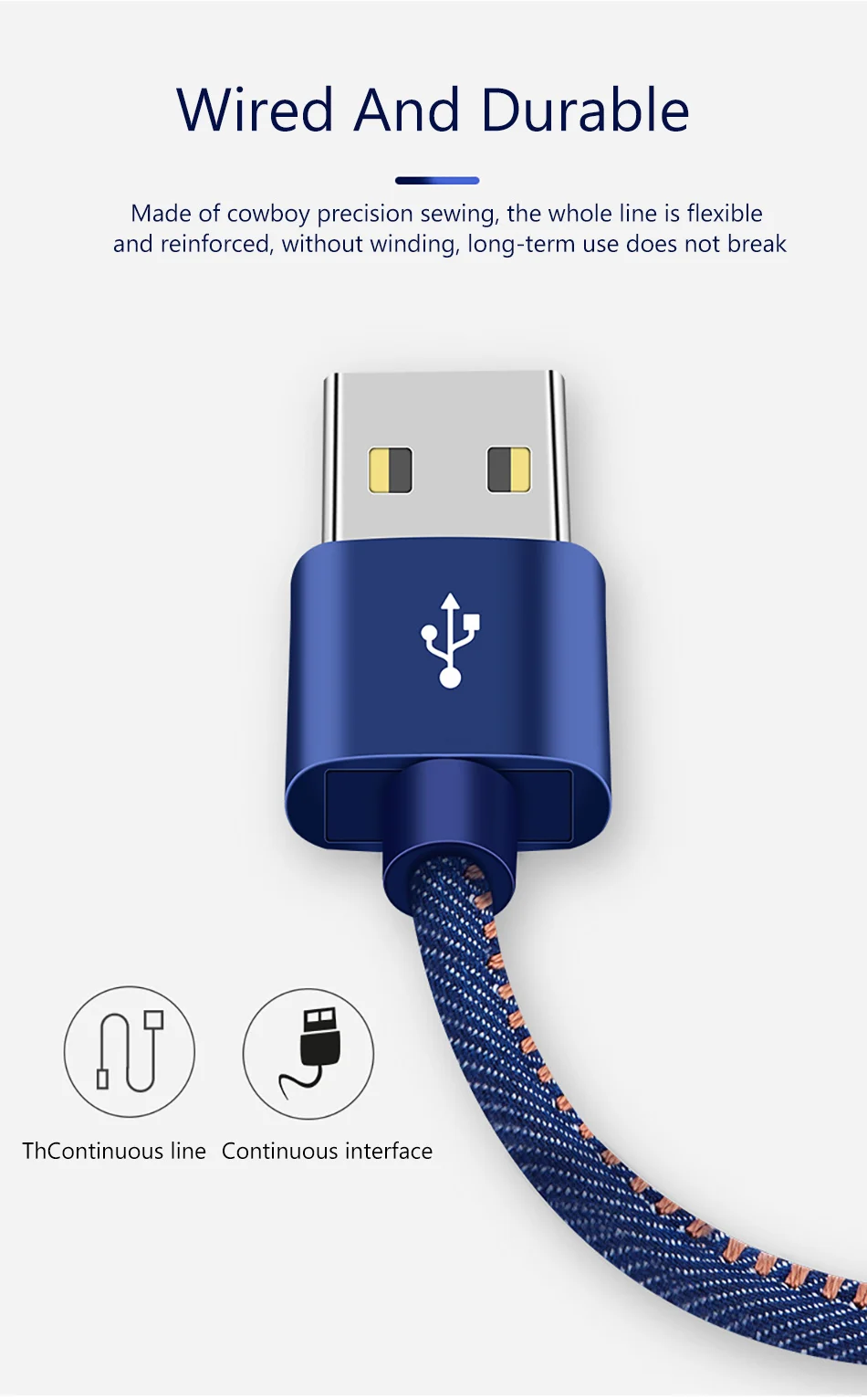 Cowboy Braid Micro USB Charging Sync Data Cable Andriod For Samsung S6 Xiaomi Redmi Note 4X Phone Long Charger Cables 12M (4)