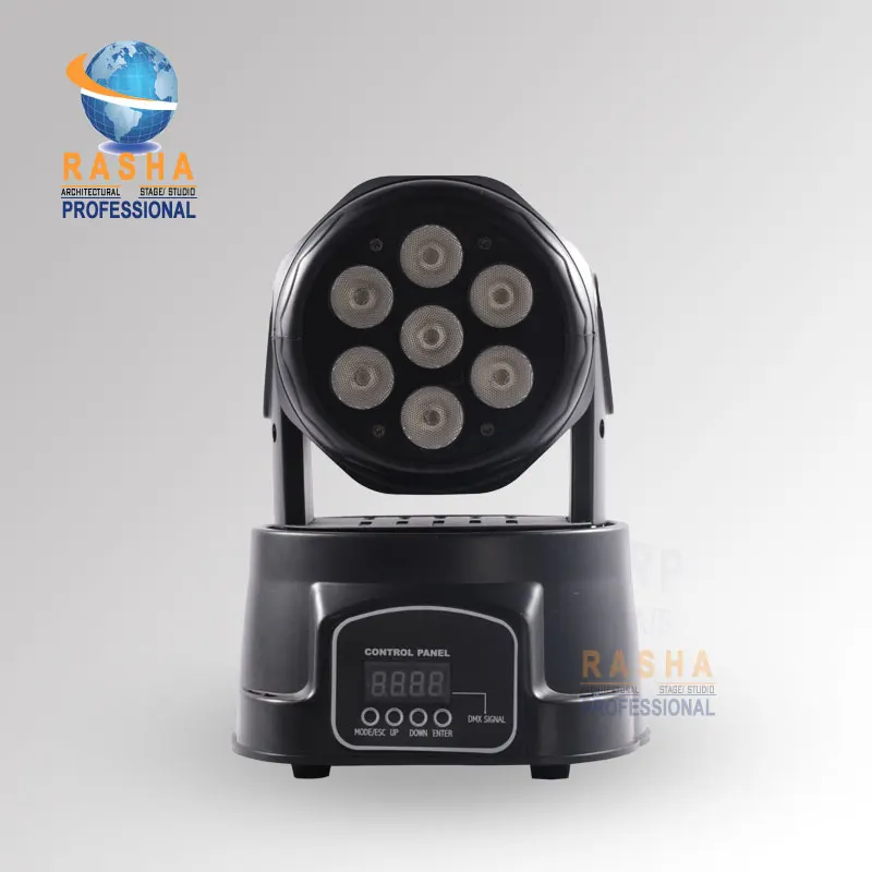 

28X LOT Factory Price- Good Price 7pcs*12W 4IN1 RGBW MINI LED Moving Head Wash Light,ED Moving Head For Event,Disco Party