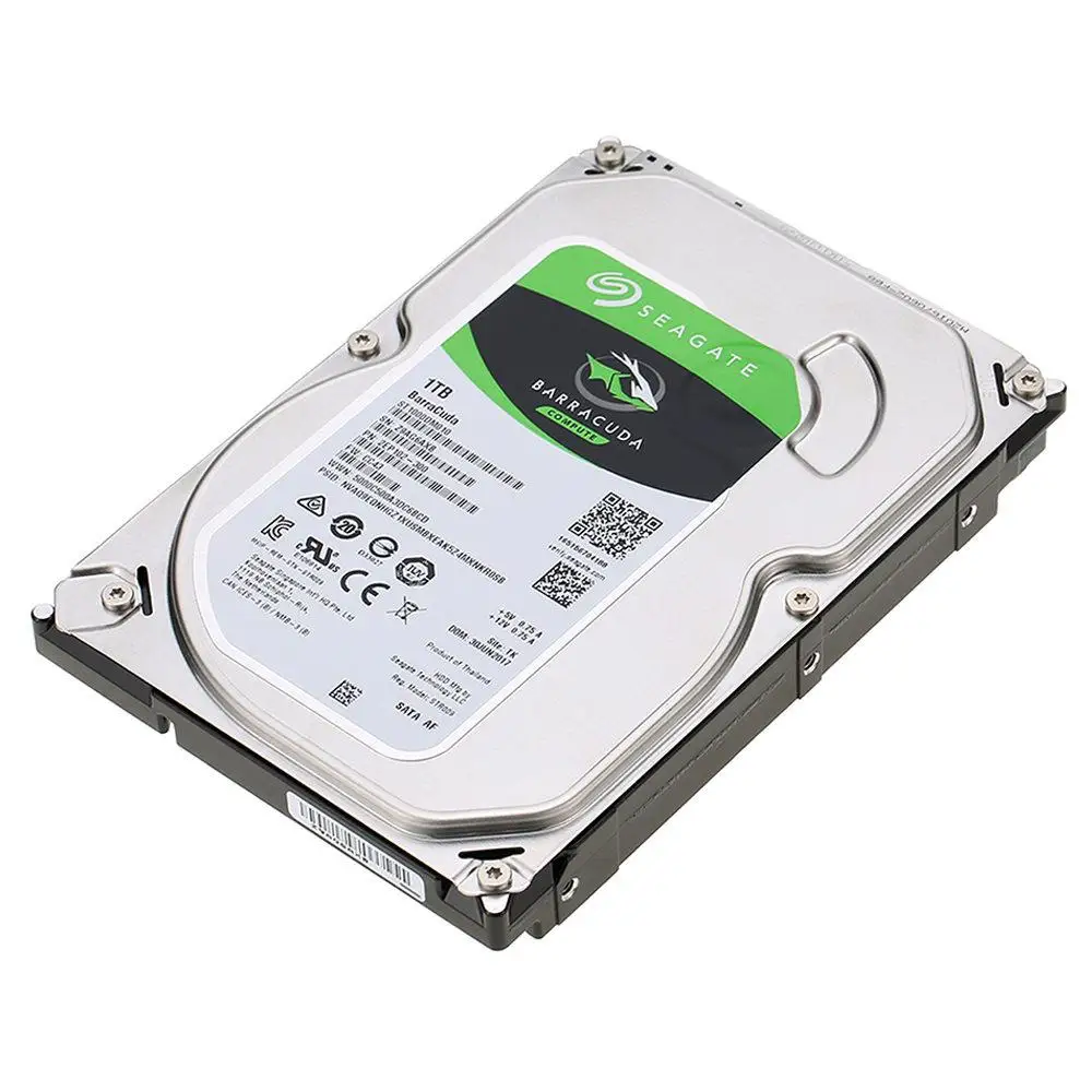 Seagate 1 ТБ Настольный HDD внутренний жесткий диск 7200 об/мин SATA 6 ГБ/сек. 64 МБ кэш 3," дюймовый HDD диск для компьютера ST1000DM010