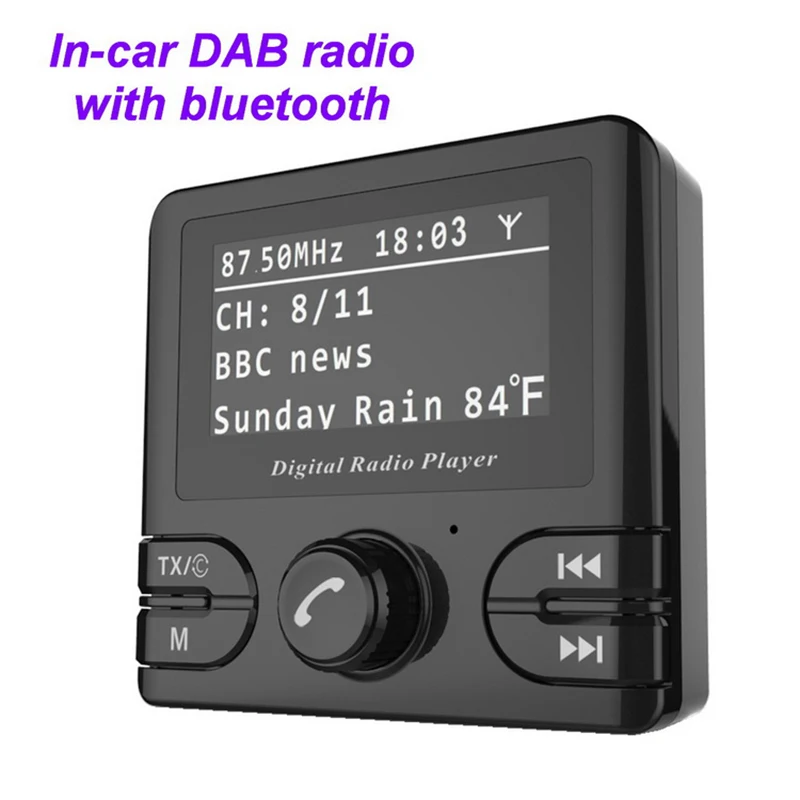 Автомобильный цифровой DAB/DAB+ радиоприемник аудио адаптер беспроводной fm-передатчик и Bluetooth Hands-Free DAB+ тюнер включает Anten