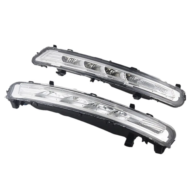 1 1Replacement Car LED Daytime running light Xenon White DRL with fog lamp cover for Ford