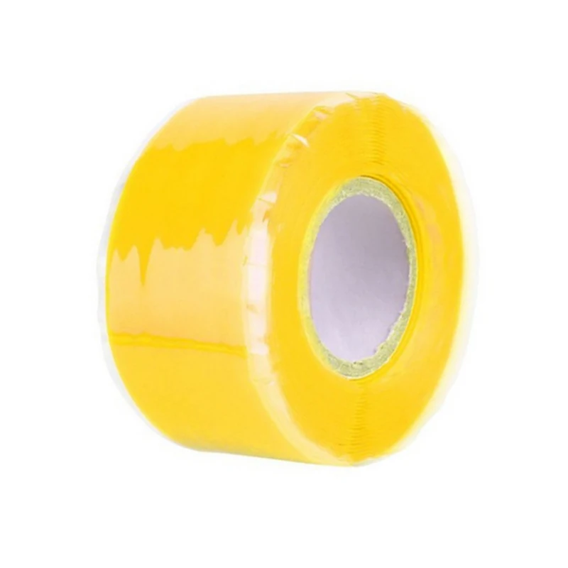 1,5 м/3 м x 2,5 см Силиконовая клейкая изолента супер прочные волокна Водонепроницаемый стоп утечки трубопроводов уплотнение ремонт самофиксация Fiberfix клейкая лента - Цвет: yellow
