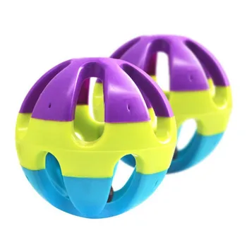 

Parrot Bells Ball Toy Pet Kickng Chewing Toys Multicolor Cockatiel Small Pet Favorite Chase Game Toy Bird Supplies