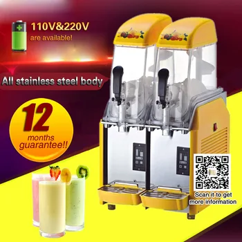 

Slushy Machine Frozen Drink Machine 24L/2 Tank Commercial Slush Make Machine Smoothie Maker