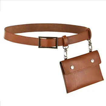 

New belt bag women's fashion waist bag envelope Pu leather British style mini purse portable
