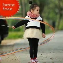 2 метра цветной ленты гимнастическая лента танцевальная Танцующая игрушка для детей Гимнастический пояс гимнастическая лента
