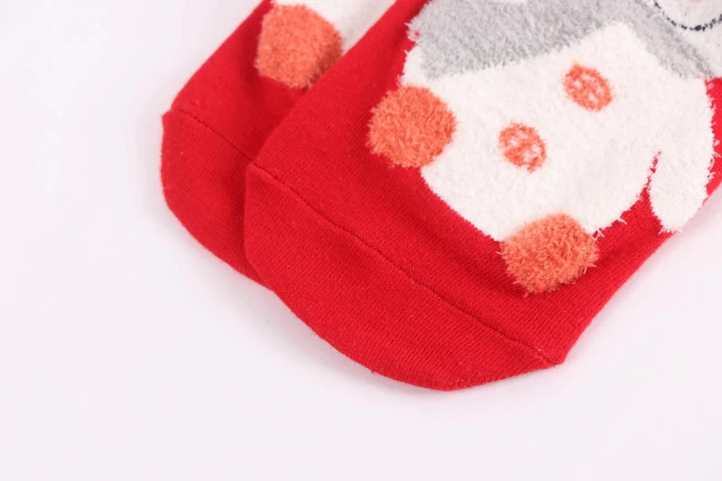 5 пар уютных теплых мягких женских носков для девочек с рождественским рисунком Санта-Клауса, снеговика и снеговика, женские носки