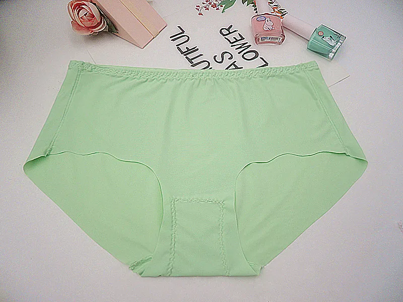 

women's pants sexy underpants satin panty silk briefs mutande donna vita alta majtki bezszwowe satynowe Underwear fashionab