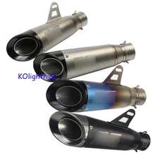 

51mm 60.5mm Motorcycle Exhaust Pipe Titanium Universal Exhaust Outlet Racing Sport For Universal Exhaust YAMAHA HONDA KAWASAKI