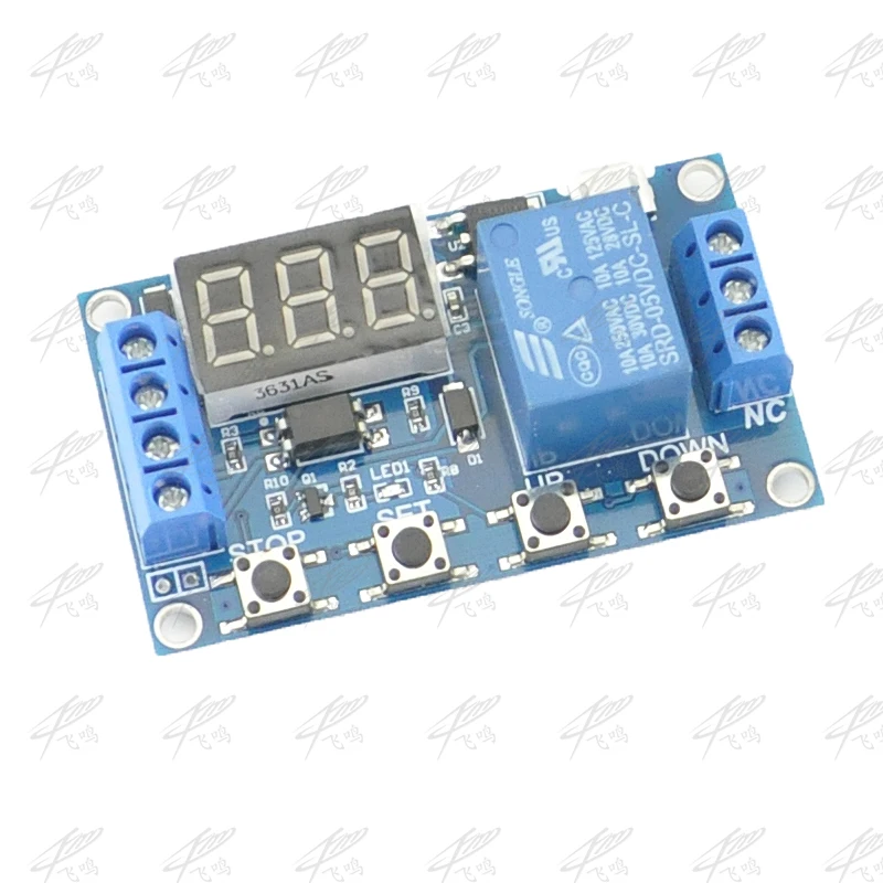 

6-30V Relay Module Switch Trigger Time Delay Circuit Timer Cycle Adjustable