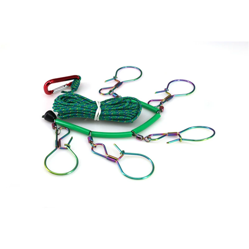 

Fishing Tools Live Fish Lock Stainless Steel Buckle Fishing Rope 5 Meters Carp Lock Fishing Tackles De Pesca