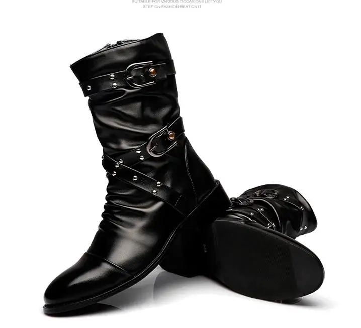 men's mid calf dress boots