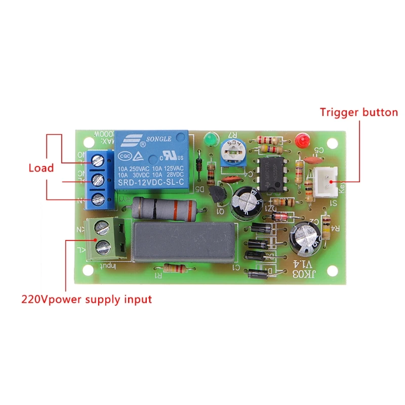 AC 220V вызвать задержки переключатель включения выключения доска таймер релейный модуль с plc разъемом регулируемый