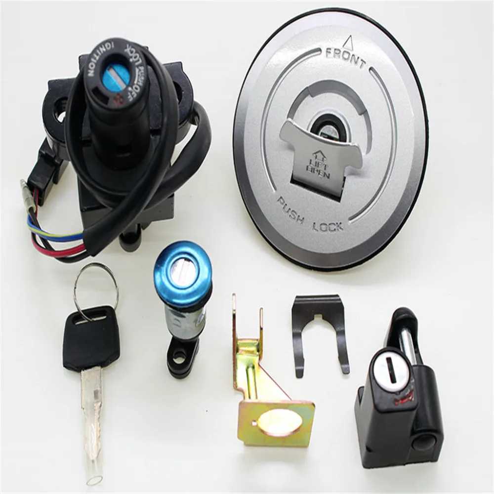 FX CNC Motorcycle Ignition Switch Fuel Gas Cap lock+Ignition Switch
