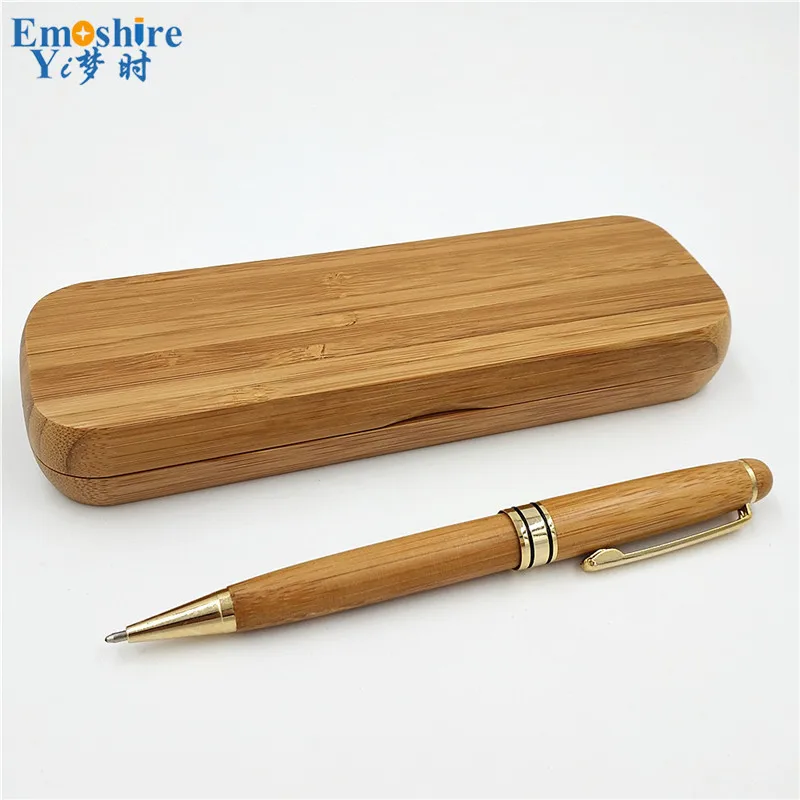 Emoshire Factory Outlet bamboo ball pen fine suit bamboo pencil case bamboo pen custom lettering custom (13)
