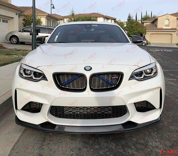 Z ART carbon fiber front spoiler for BMW M2 real carbon fiber front lip