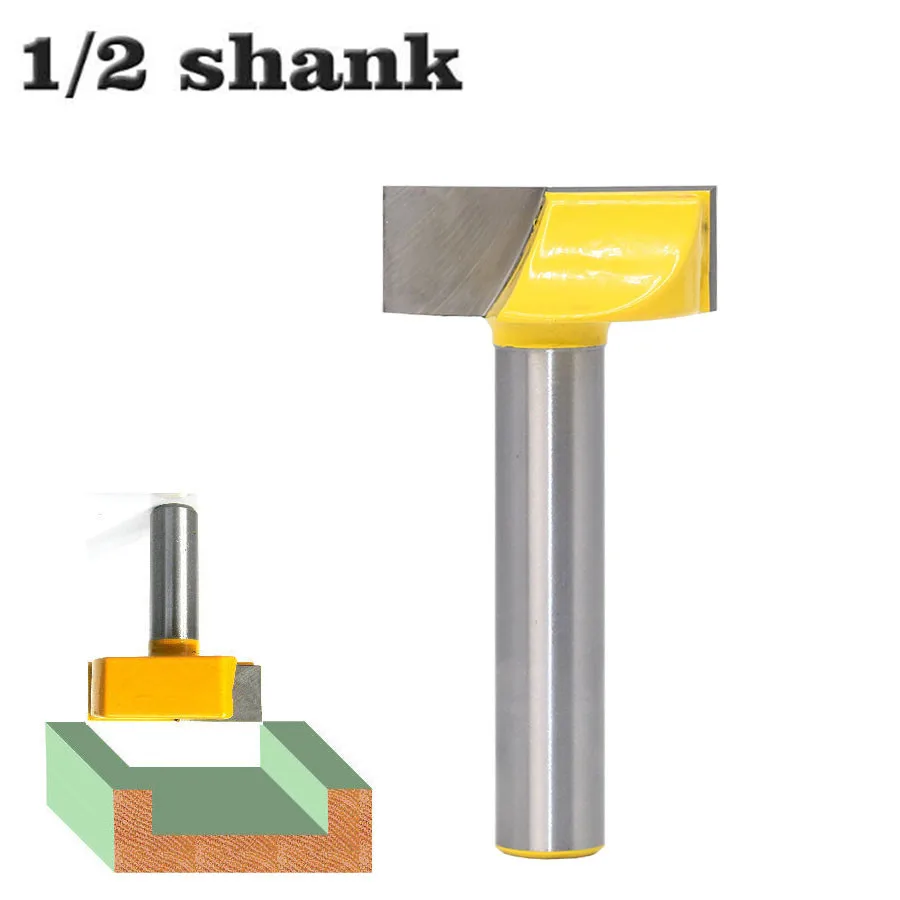 

1Pc 12.7mm Shank 2 Flutes And C2 Carbide Bottom Cleaning Router Bit 1/2" Shank Diameter 38mm Woodworking Milling Cutter Tools