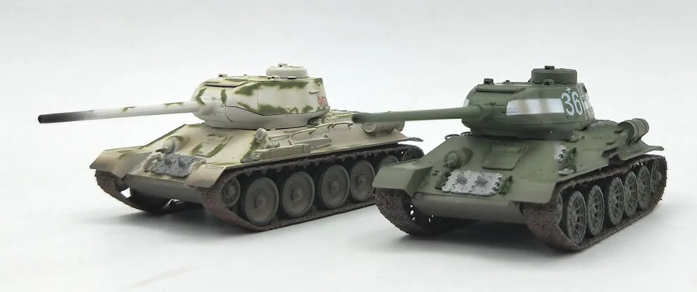 1: 72 модель резервуара для T34 85 во время Второй мировой войны трубач готовый