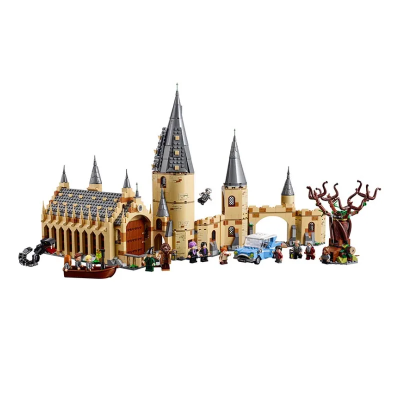 

2019 Harry Magic Potter Hogwarts Great Hall Compatibility Legoing Harri Potter 75954 Building Blocks Bricks Toys Gift Christmas