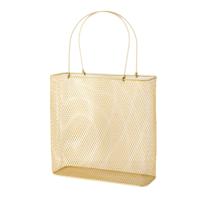 

New Table Storage Basket With Handle Chic Nordic Scandinavian Desk Storage Basket Magazine Organizer Home Decor