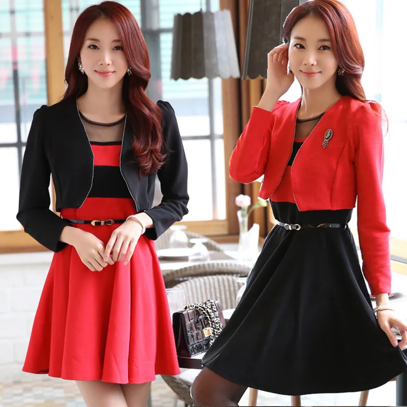 

F~3XL Brand Spring Autumn Women Elegant Gold Long Sleeve Plus Size Short Bolero Shawl Cardigan Big Jacket Coat + Diamond Corsage