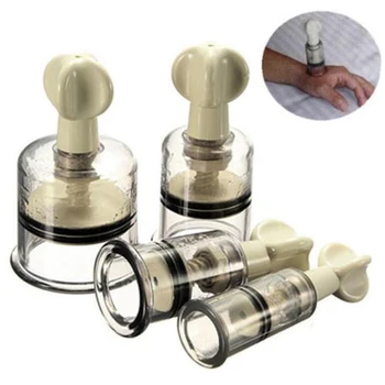 

Mayitr 1pc 4 Sizes Vacuum Twist Rotary Cup Professional Nipple Enlargement NO Pump Plastic Suction Enlarger Body Cups